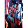 Breedwell Harnais Singlet Transistor Noir-Vert neon